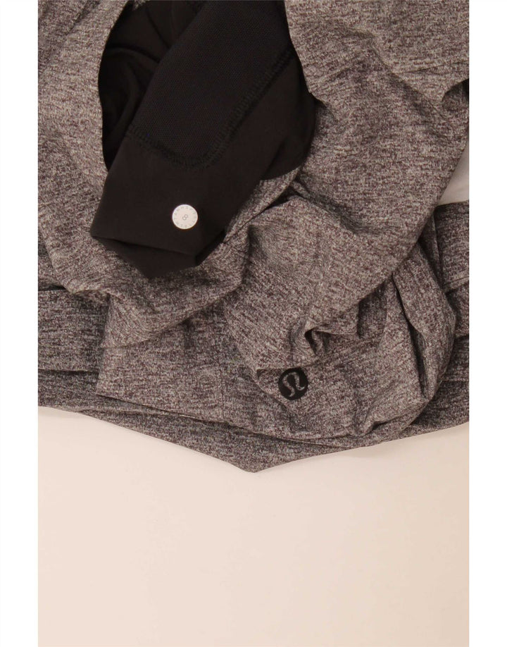 Pantaloncini sportivi da donna Lululemon US 8 grigio medio chiazzato