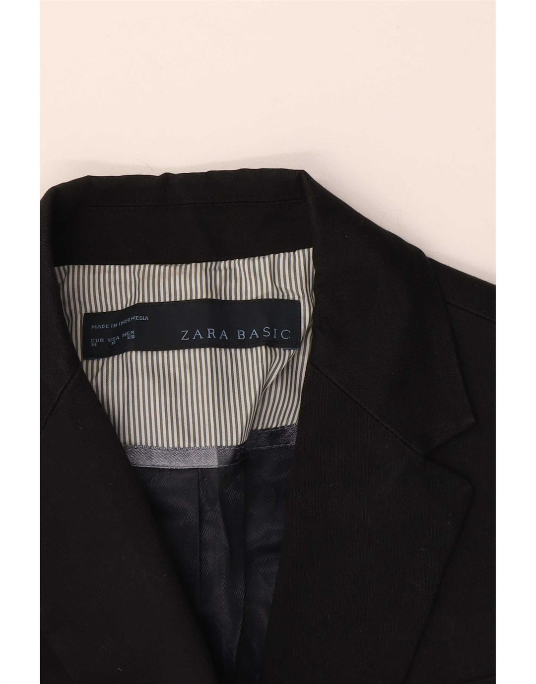 Giacca blazer a 1 bottone da donna Zara UK 12 media nera