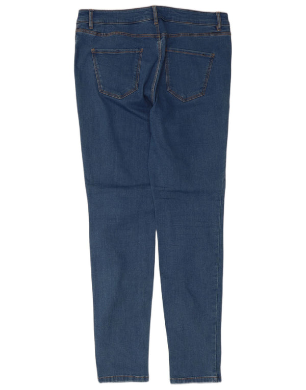Jeans skinny da donna Massimo Dutti EU 42 Large W32 L29 Cotone floreale blu