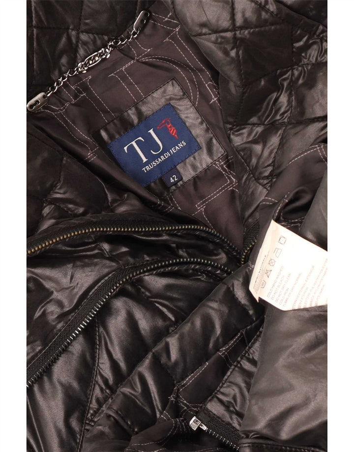 Giacca imbottita da donna Trussardi Jeans IT 42 Medium Nero Poliestere