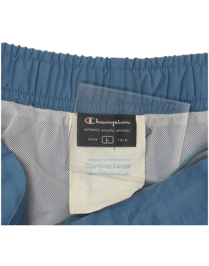 Pantaloncini da bagno da uomo Champion grandi in poliestere blu