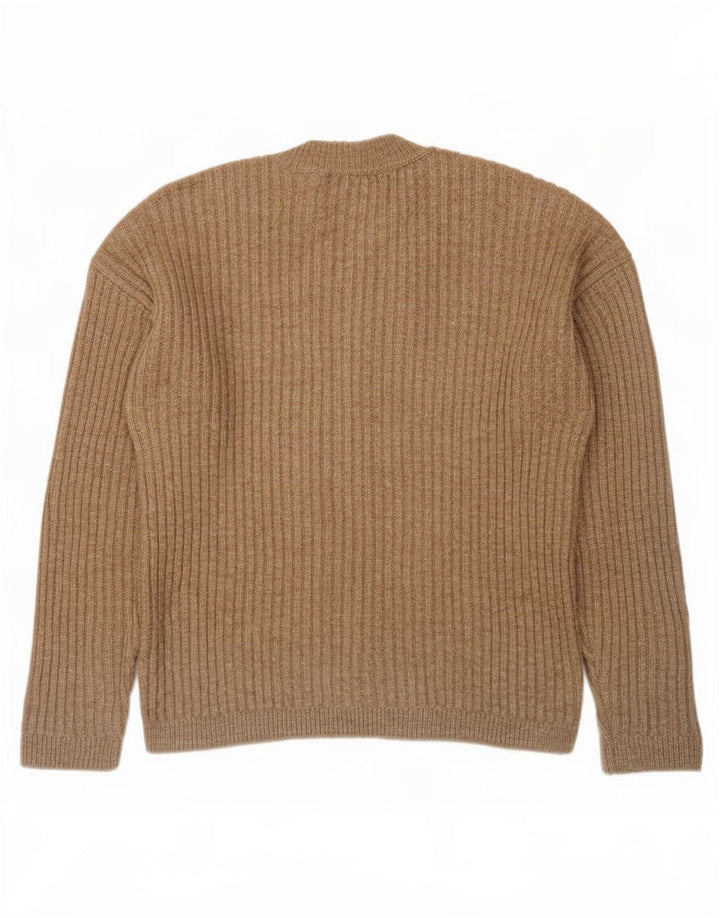 Maglione maglione girocollo da donna Marks & Spencer UK 12 Beige medio