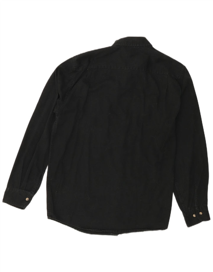 Camicia da uomo Wrangler in cotone nero medio