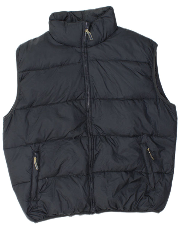 Gilet imbottito con cappuccio da uomo Navigare UK 42 XL nylon blu navy