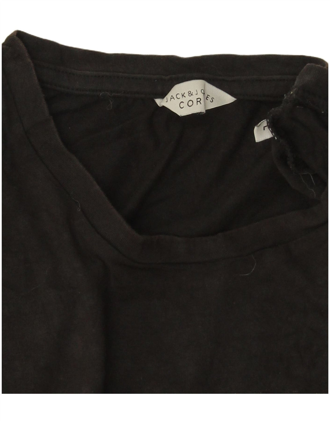 Jack & Jones T-shirt grafica da uomo grande in cotone nero