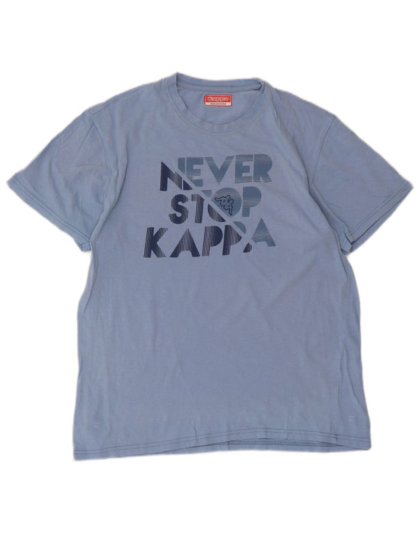 Maglietta grafica da donna Kappa Top UK 14 Blu medio