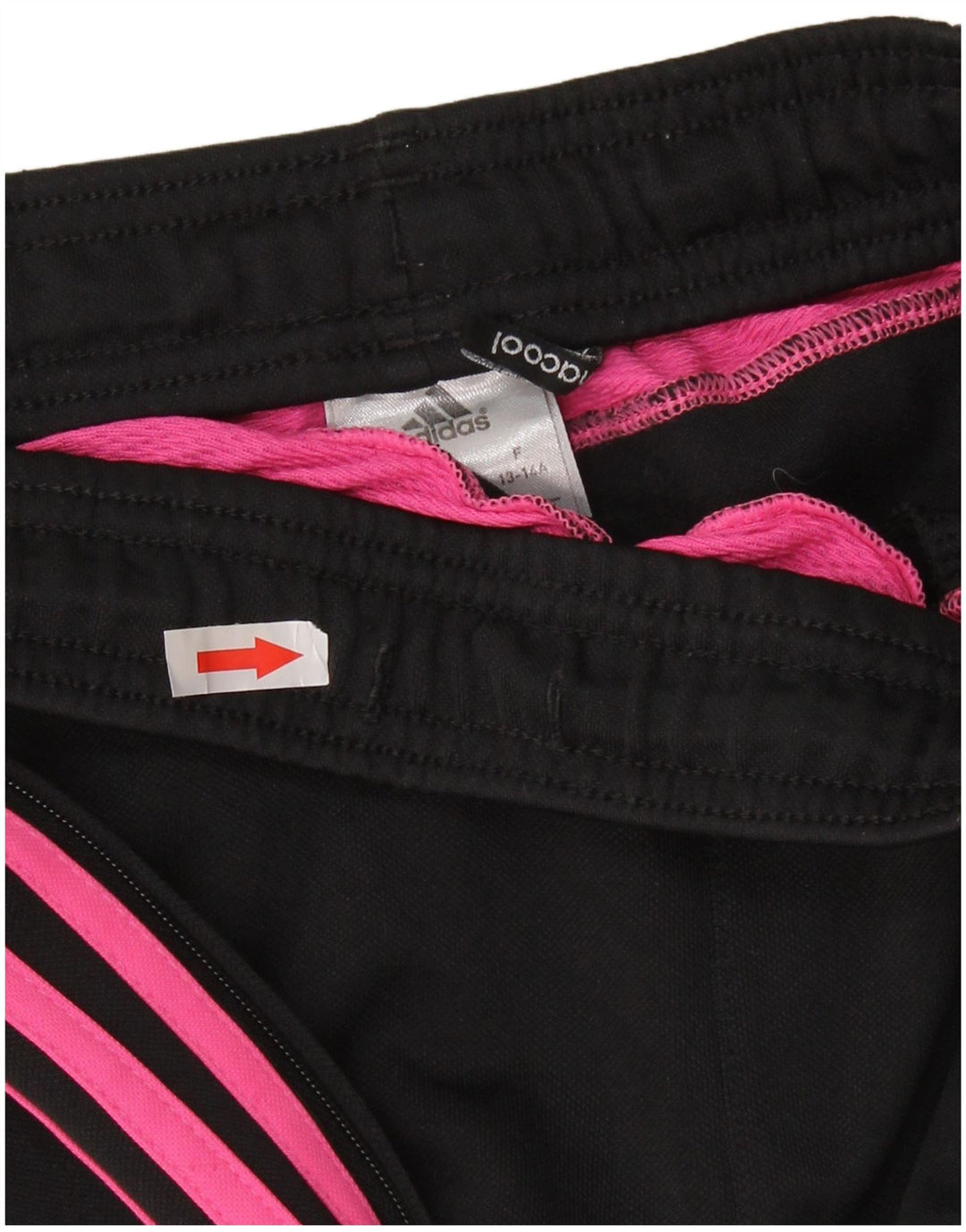 Pantaloni della tuta ADIDAS da ragazza Climacool 13-14 anni in poliestere nero