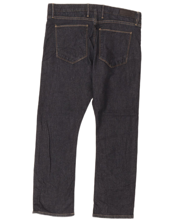 Jeans slim da uomo Marks & Spencer Autograph W34 L29 cotone blu navy