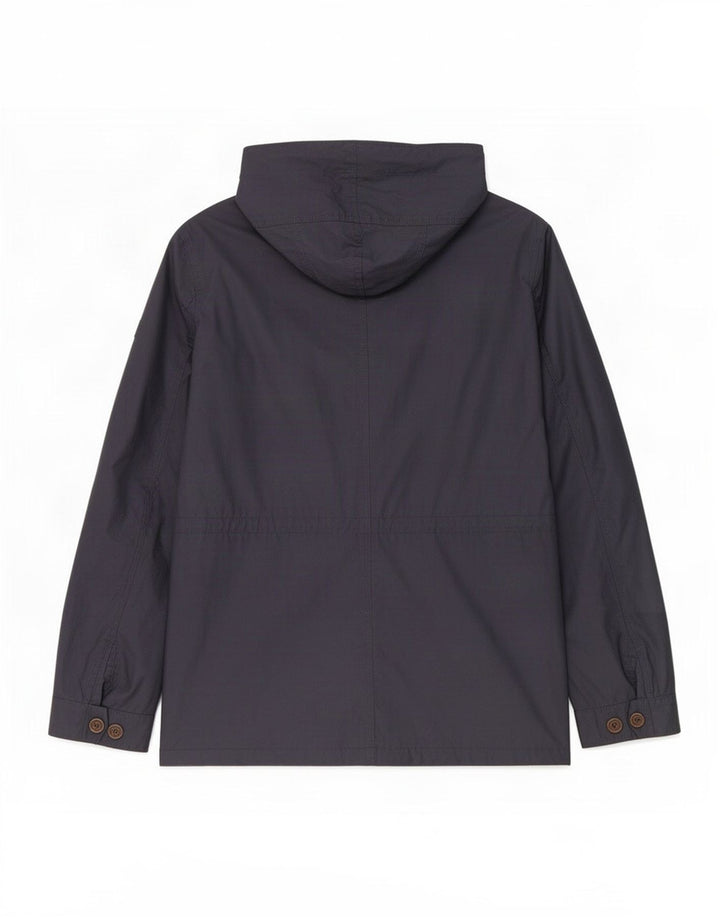 Giacca Parka con cappuccio da uomo Woolrich UK 40 Large Blu Navy in cotone