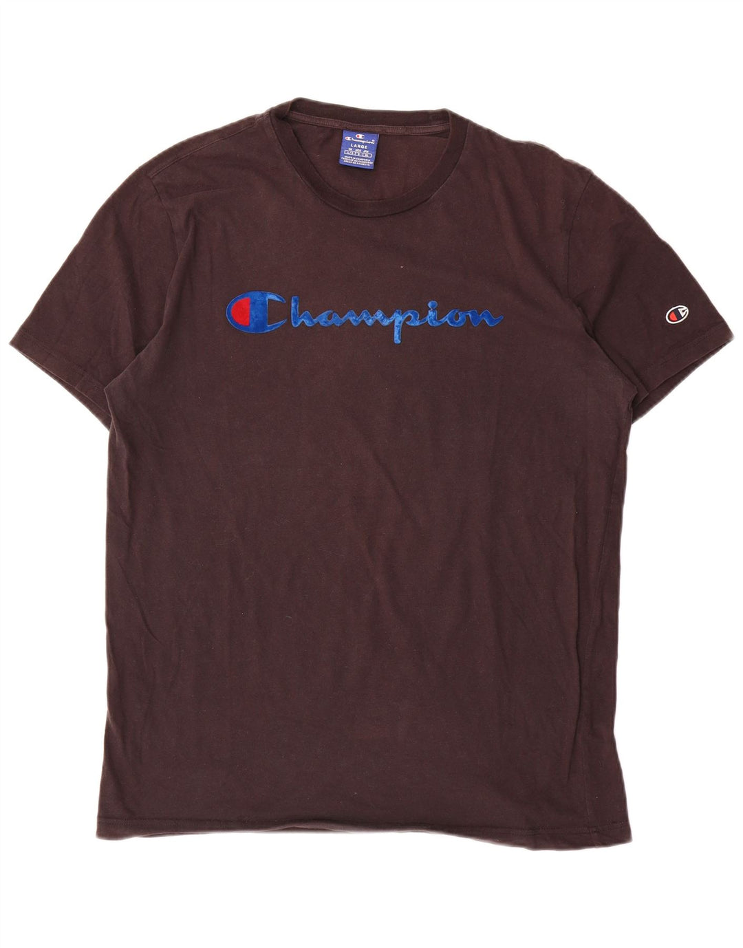 T-shirt grafica da uomo Champion Top grande marrone
