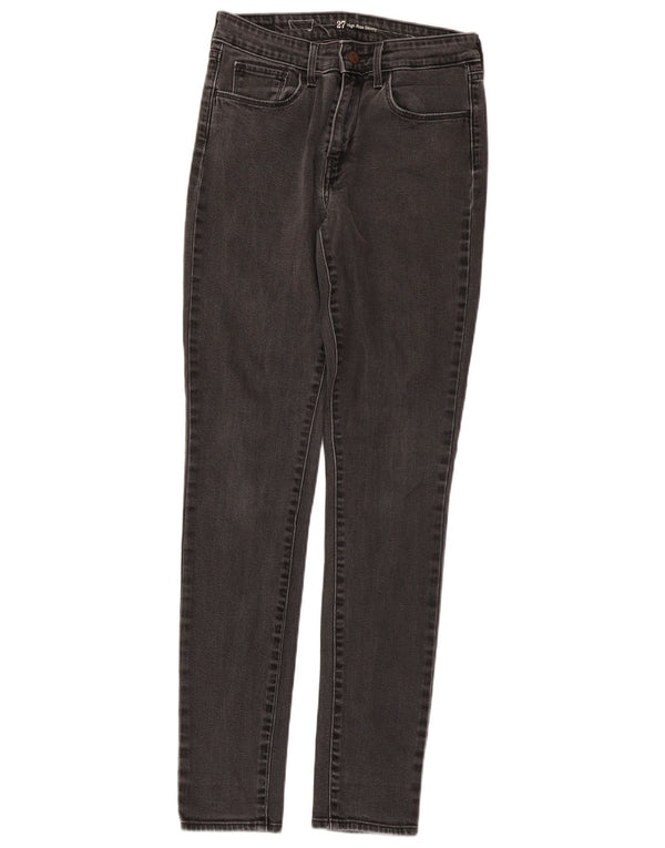 Jeans skinny a vita alta da donna Levi's W27 L32 cotone grigio