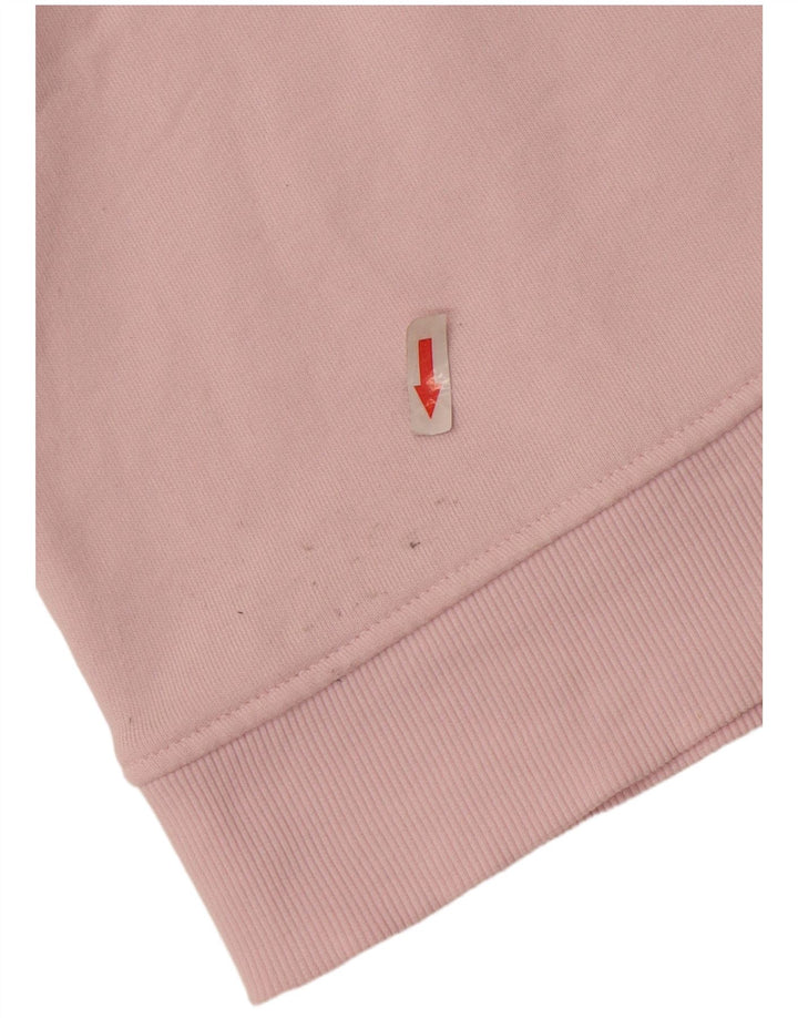Felpa oversize da donna Zara UK 16 grande cotone rosa