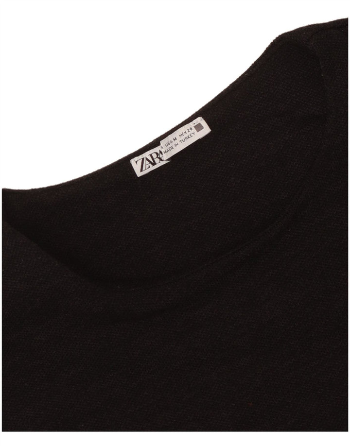 Canottiera ZARA da donna UK 12 media nera