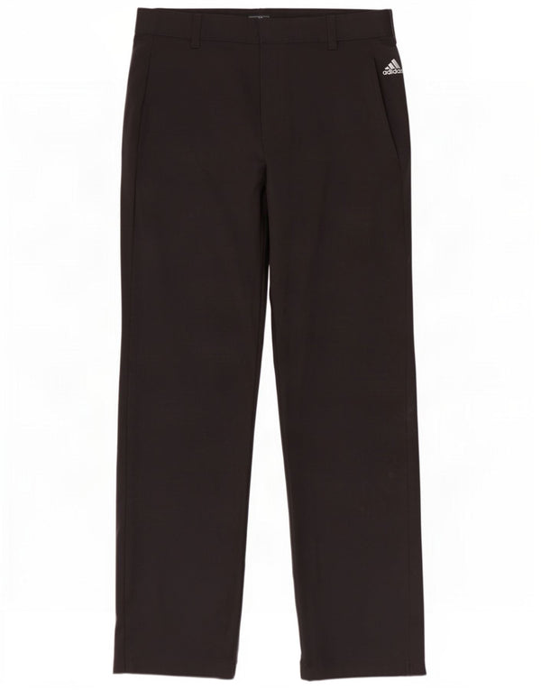 Pantaloni chino dritti da uomo Adidas W32 L32 poliestere nero