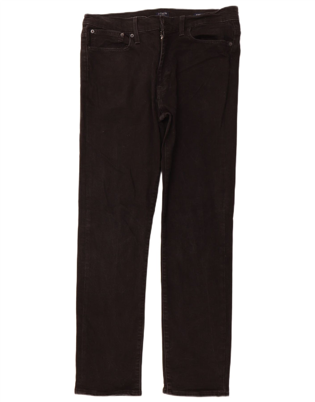 J. CREW Jeans dritti Flex da uomo W34 L32 cotone nero