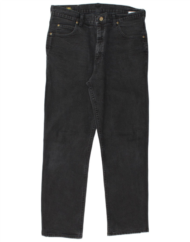 Jeans dritti da uomo LEE Brooklyn W34 L28 cotone nero