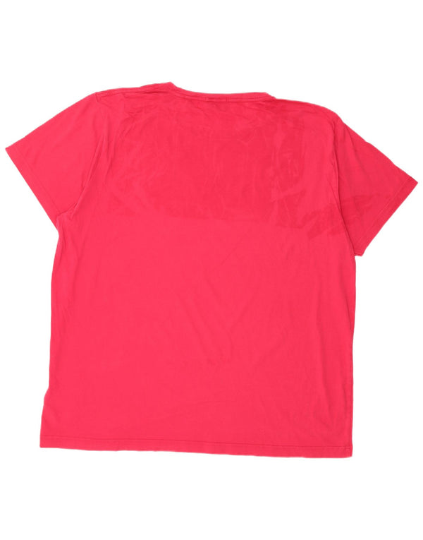 Gant Maglietta Regular da Uomo Top 3XL Cotone Rosa