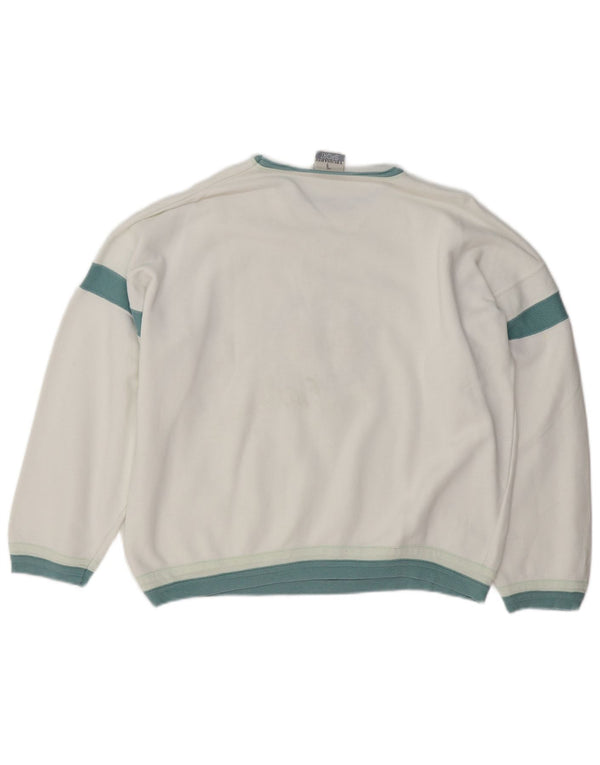 Felpa Grafica Donna TRUSSARDI IT 46 Large Cotone Bianco