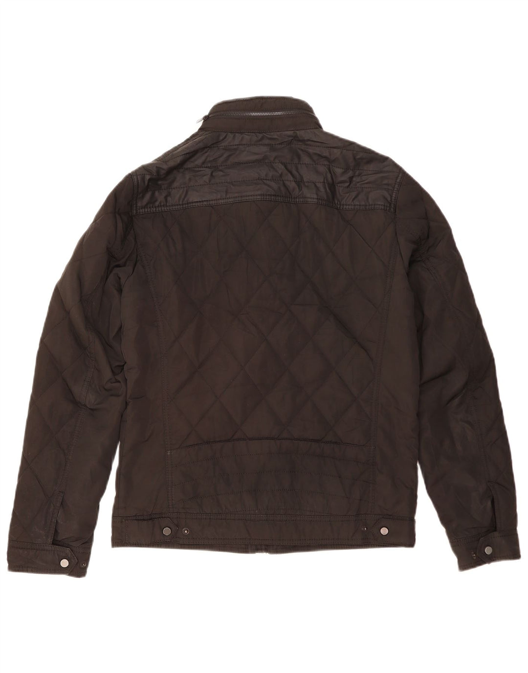 Giacca trapuntata con cappuccio da uomo ZARA UK 38 media nera