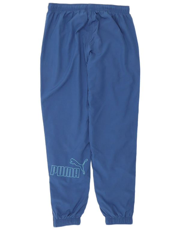 Puma Pantaloni da tuta con grafica da uomo Joggers Large Blu in poliestere
