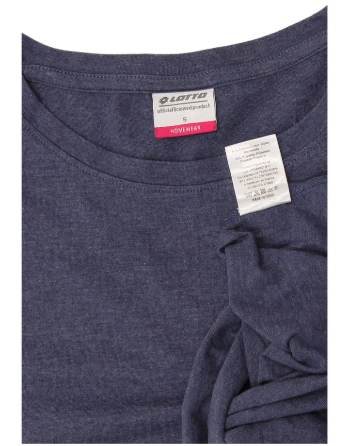 T-shirt da donna Lotto Top UK 8 Small in cotone blu navy