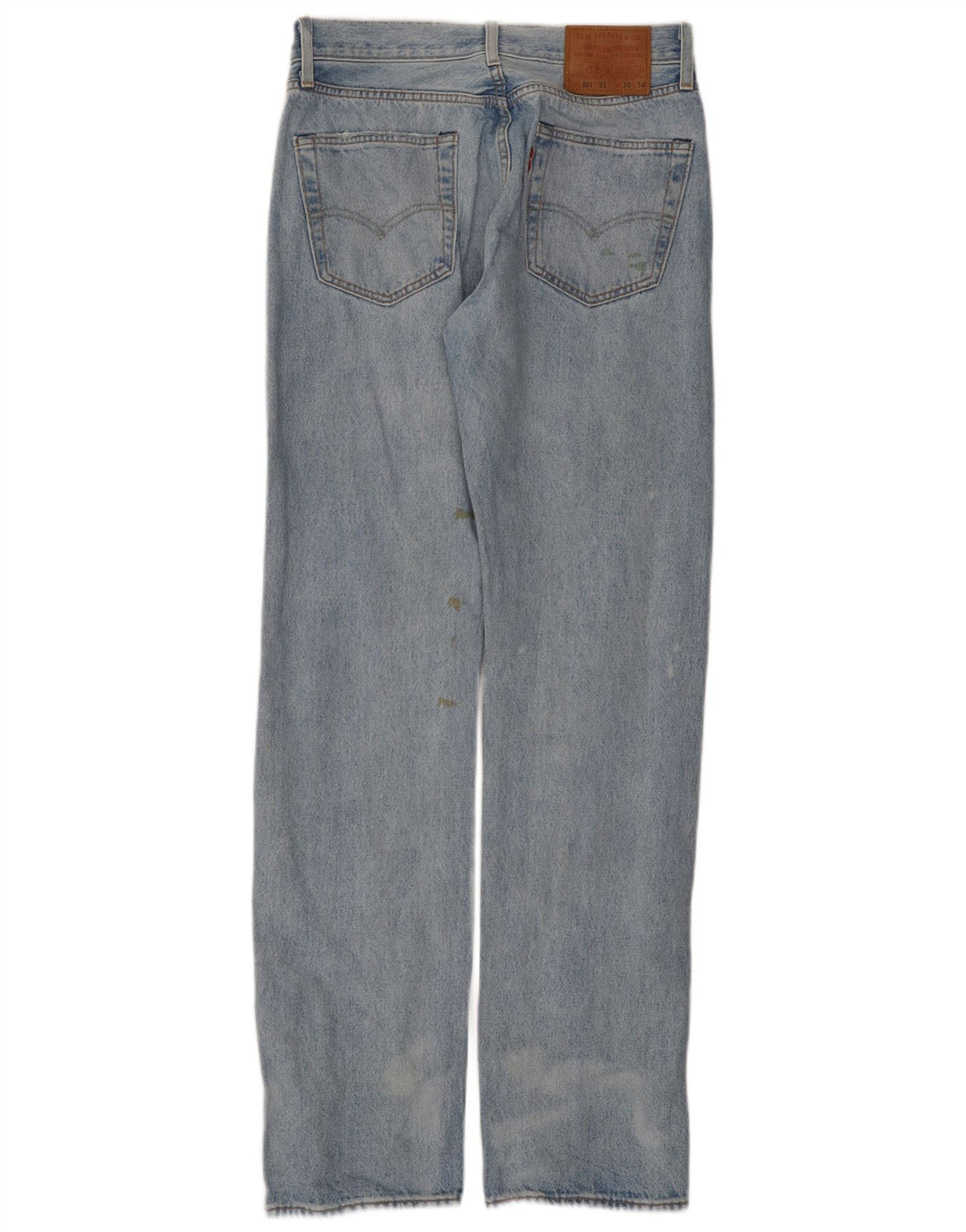Levi's Uomo 501 Jeans dritti invecchiati W30 L34 Cotone blu