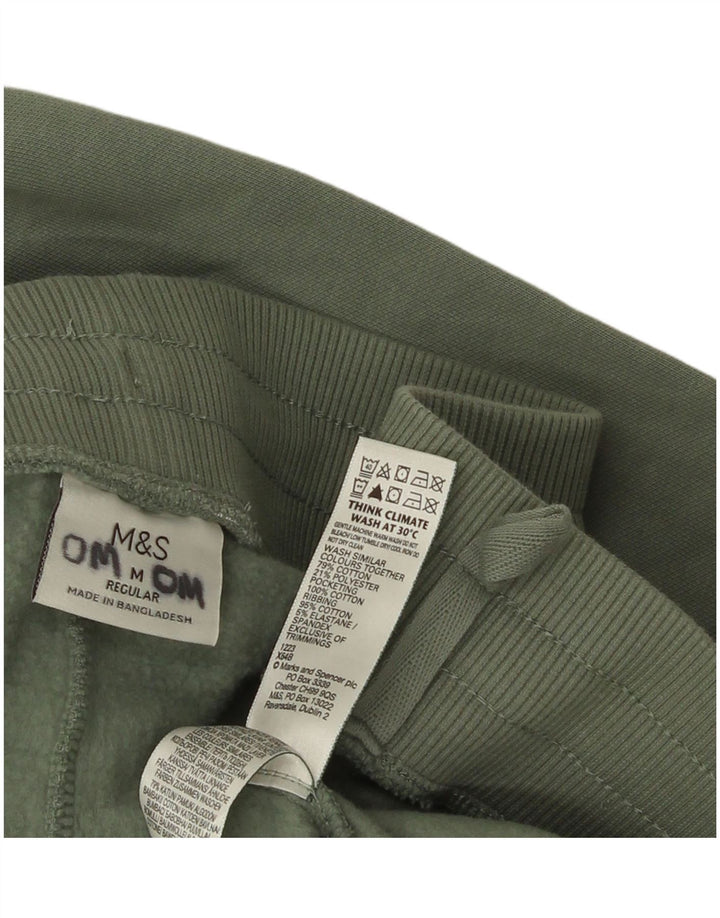 Pantaloni da tuta regolari da uomo Marks & Spencer verde medio