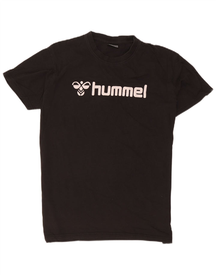 T-shirt grafica da uomo Hummel Top grande nera