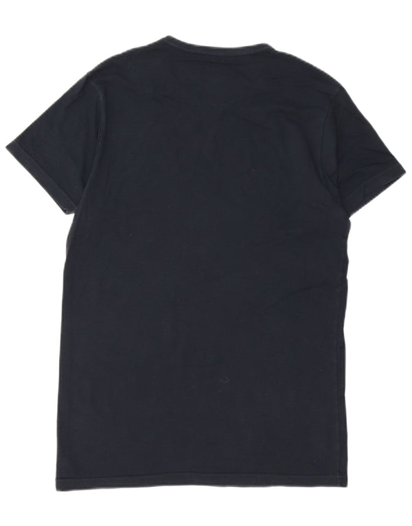 T-shirt grafica da uomo Emporio Armani Top in cotone nero medio