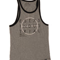 JACK & JONES Mens Graphic Vest Top Small Grey Cotton Vintage Jack & Jones and Second-Hand Jack & Jones from Messina Hembry 