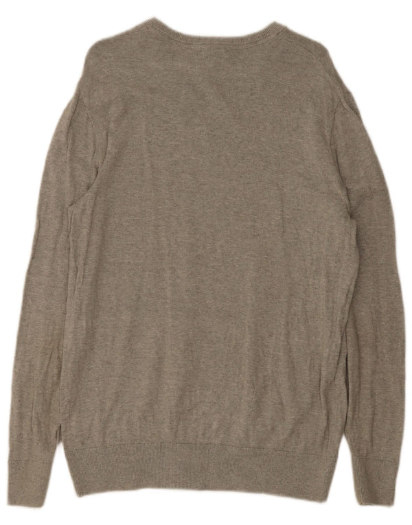 Maglione da uomo Gap con scollo a barca in cotone mélange grigio medio