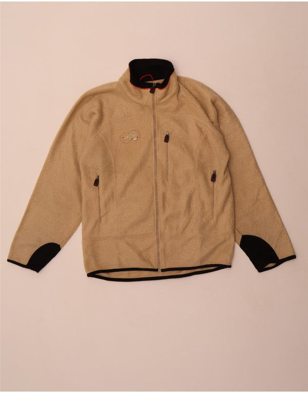 Giacca in pile da uomo Fila UK 36 Small Beige Colourblock Poliestere