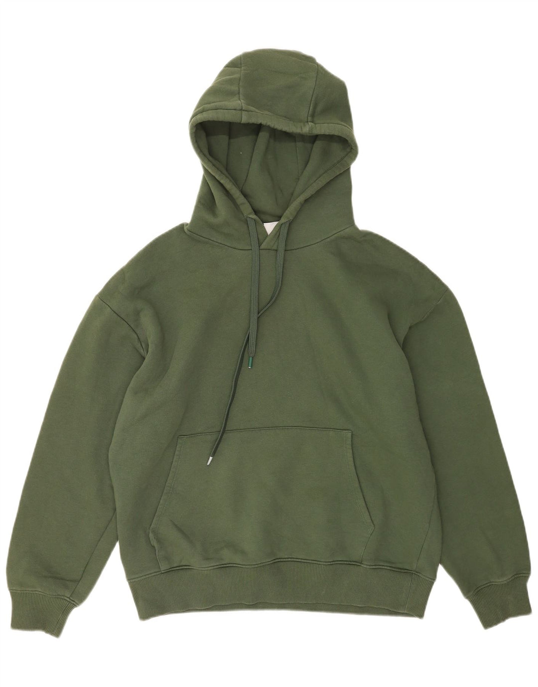 Felpa con cappuccio da uomo Zara grande in cotone verde