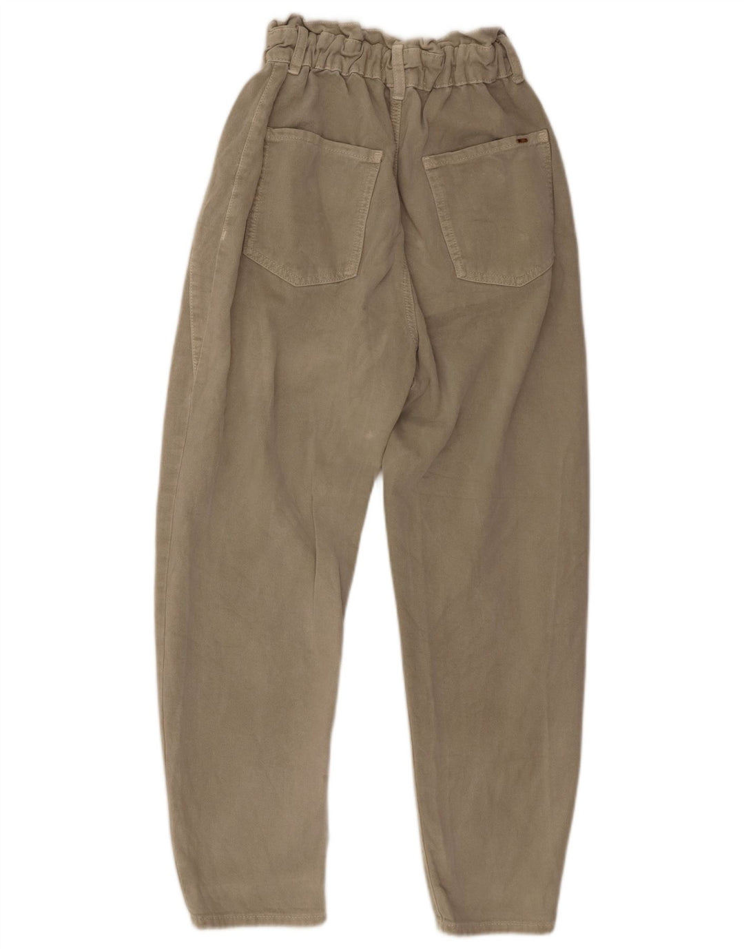 Pantaloni casual affusolati a vita alta da donna ZARA EU 36 XS W26 L26 Grigio