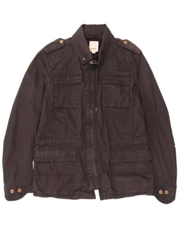 Giacca militare da uomo DIESEL UK 44 2XL Cotone nero