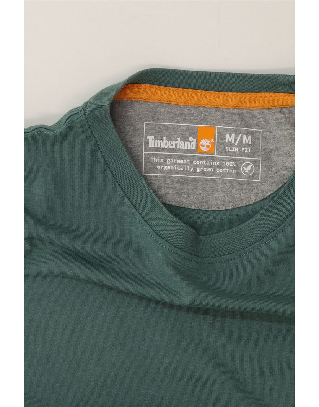 T-shirt da uomo slim fit Timberland Top in cotone verde medio