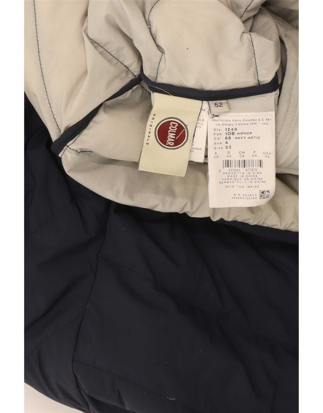 Giacca imbottita con cappuccio Colmar da uomo IT 52 Large Blu Navy in poliammide