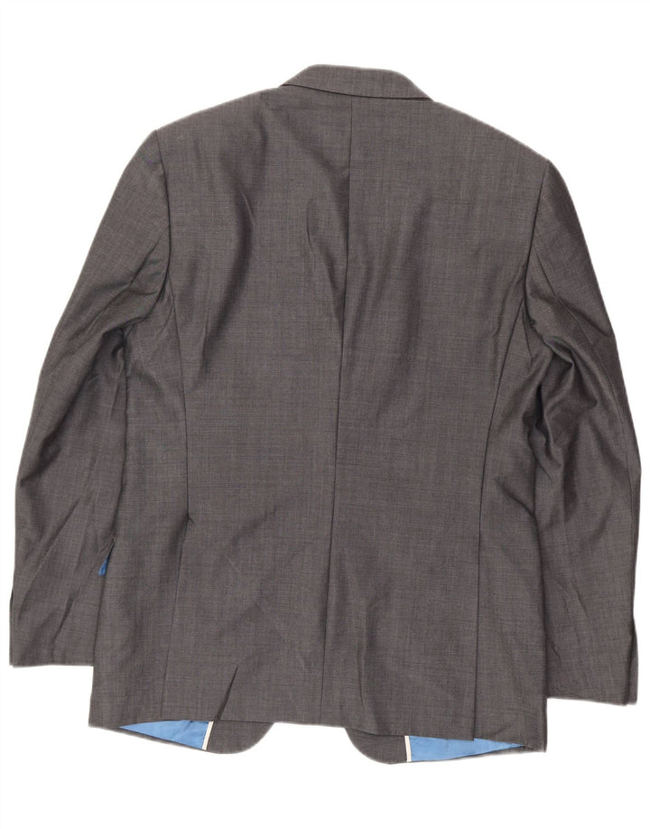 MARKS & SPENCER Giacca blazer da uomo a 2 bottoni autografa UK 40 Grigio medio