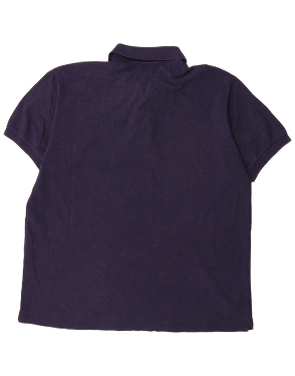 Polo Lacoste da uomo vestibilità classica taglia 7 2XL cotone blu navy