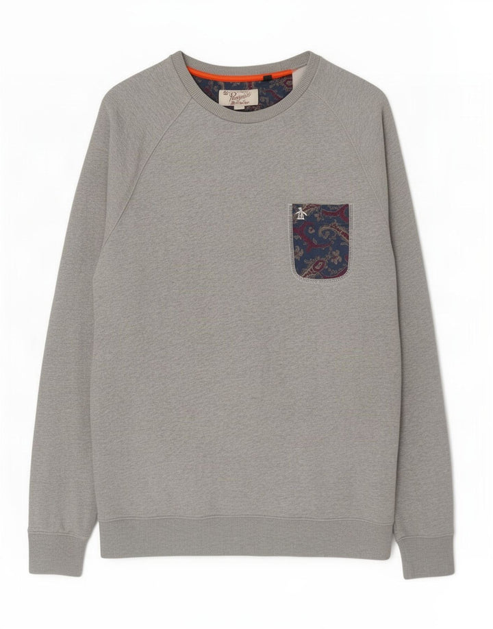 Felpa da uomo Penguin Maglione XL Grigio