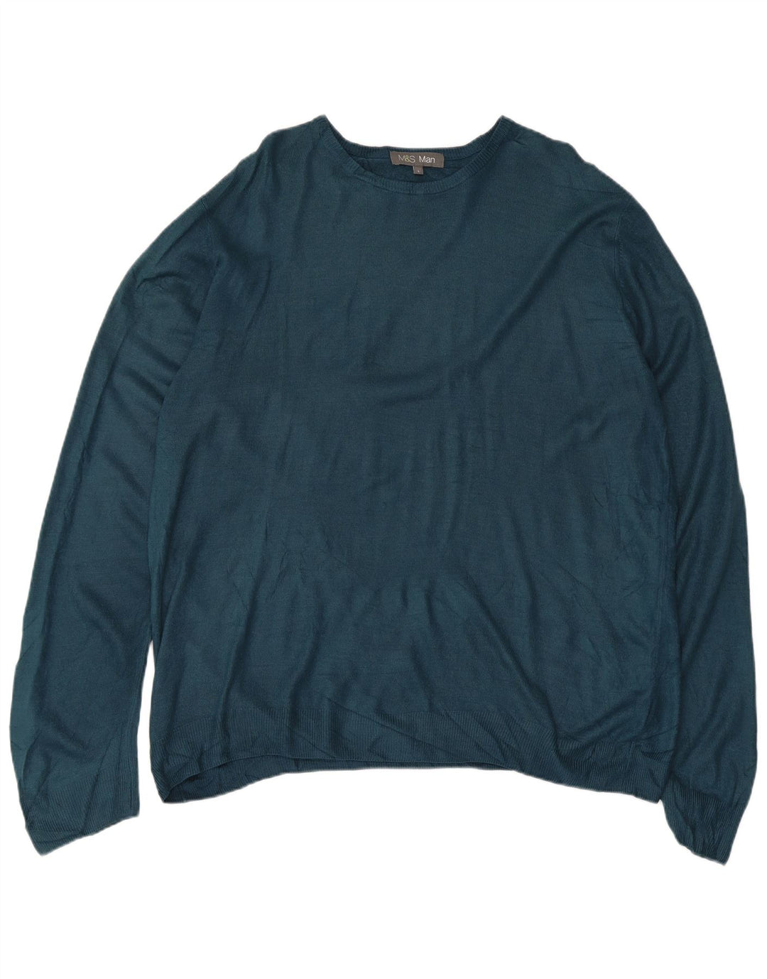 Maglione maglione con scollo a barca da uomo Marks & Spencer grande verde