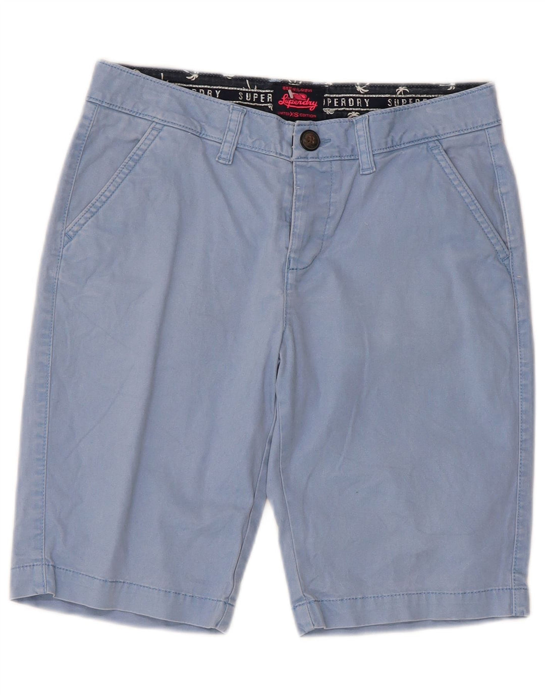 Pantaloncini chino da uomo Superdry XS W30 in cotone blu