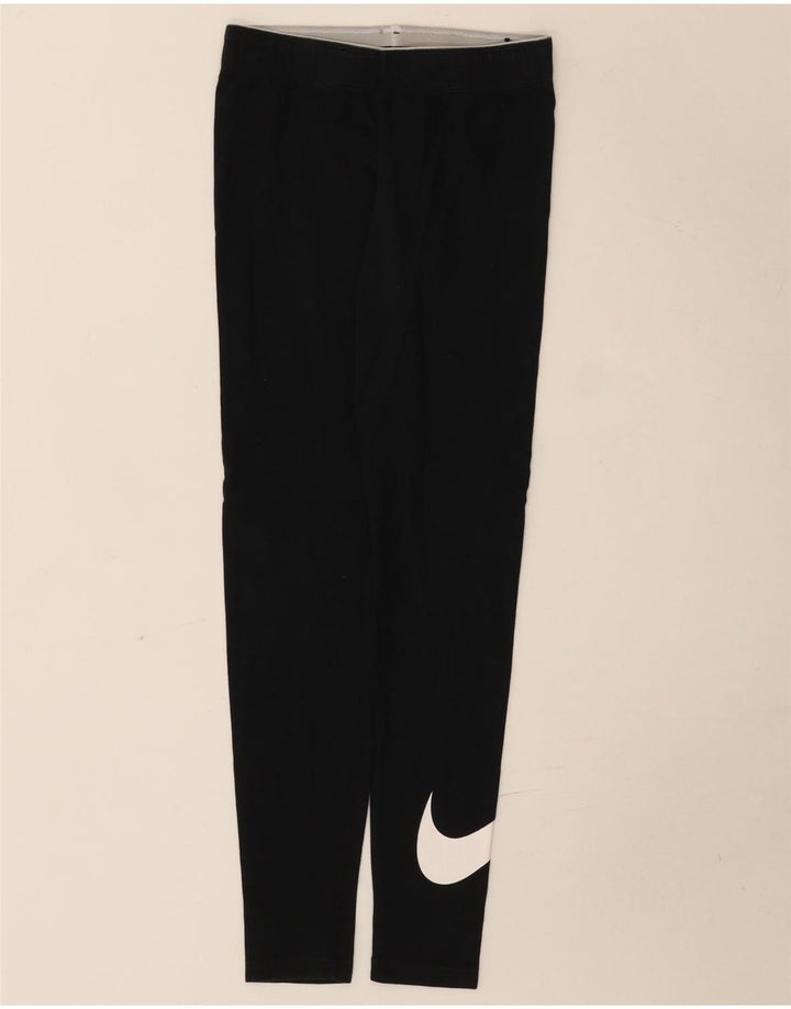 Leggings grafici da donna Nike UK 8 piccoli in cotone nero