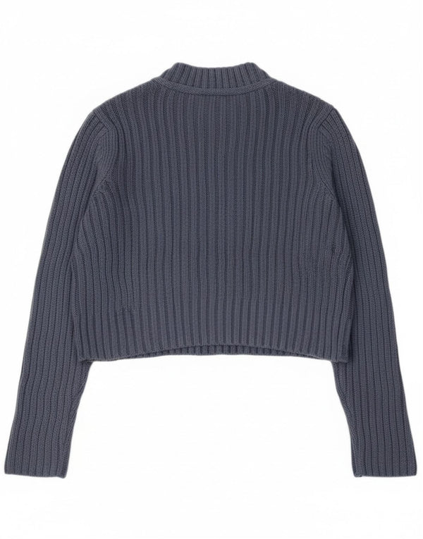 Maglione maglione a collo alto da donna Tommy Hilfiger UK 10 piccolo blu navy