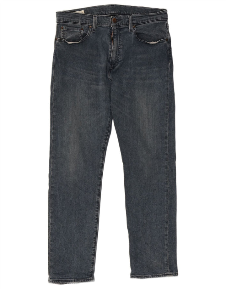 Levi's Uomo 502 Jeans affusolati W32 L30 Blu Navy