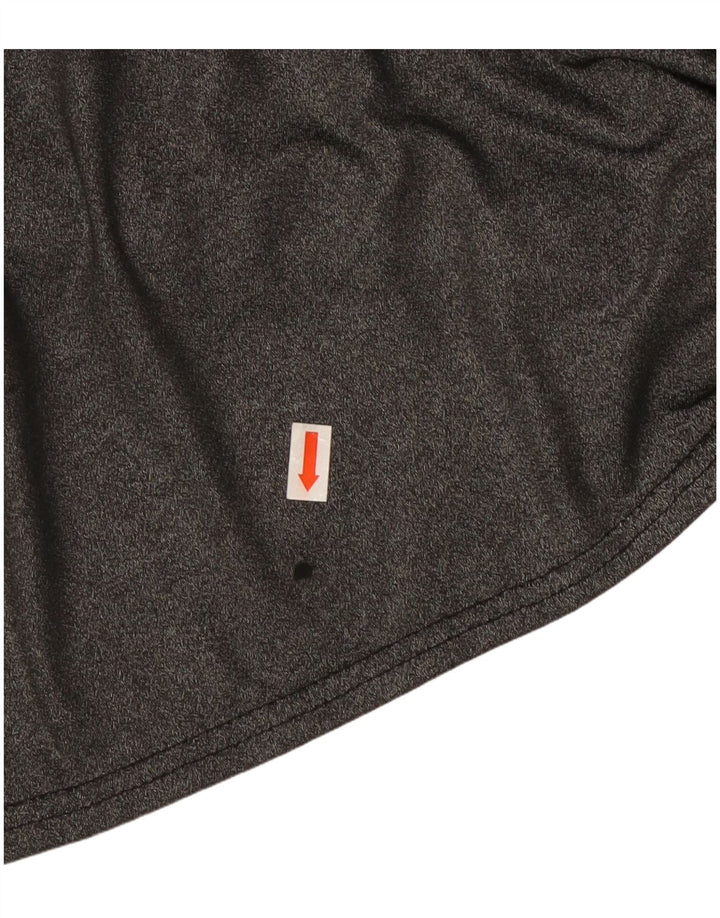 Abito asimmetrico a maniche lunghe da donna JANE NORMAN UK 8 piccolo grigio