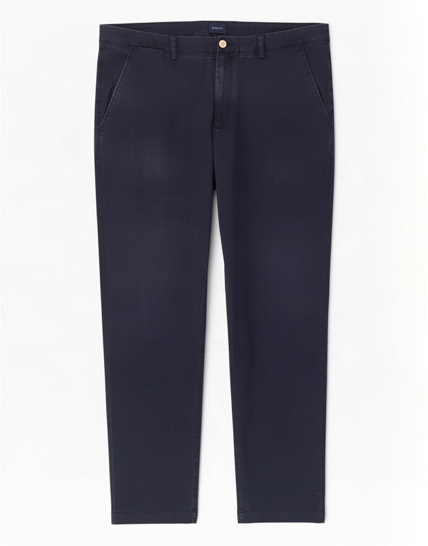 Pantaloni chino slim fit Hallden da uomo Gant W42 L32 cotone blu navy