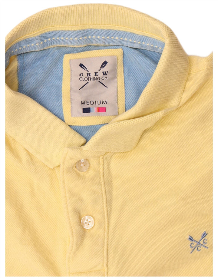 Crew Clothing Polo da uomo in cotone giallo medio