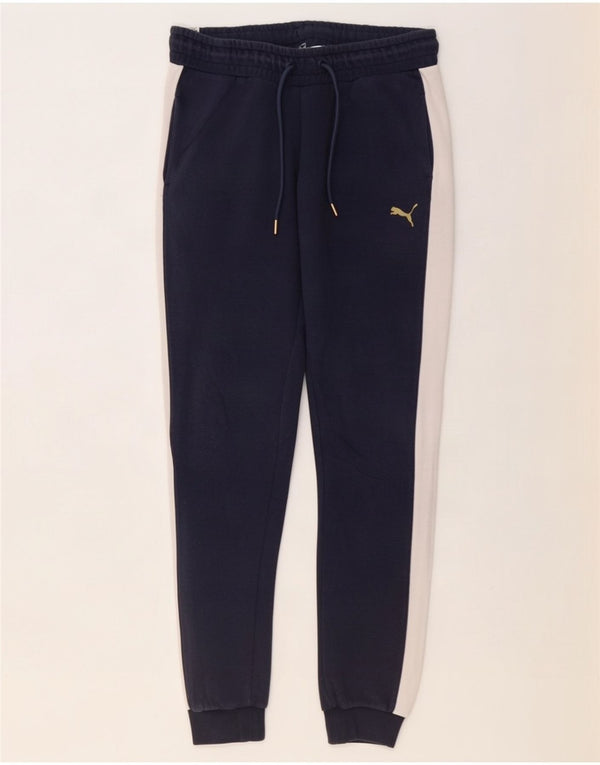 Pantaloni da tuta da donna Puma Joggers Medium Blu Navy Colourblock
