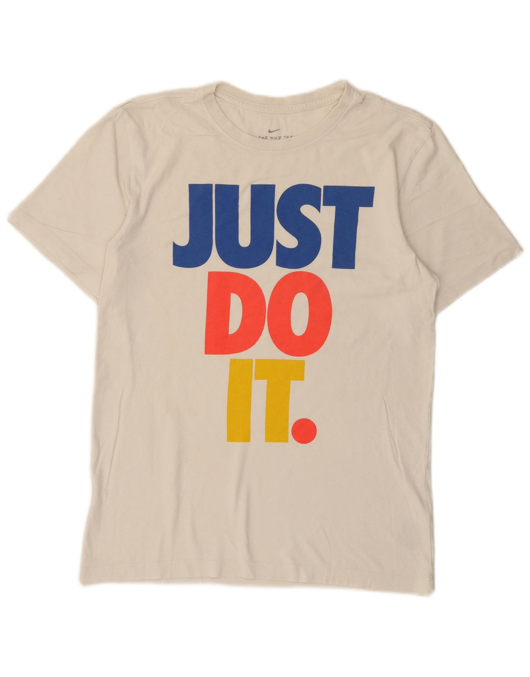 T-shirt grafica da uomo Nike Top Small in cotone bianco